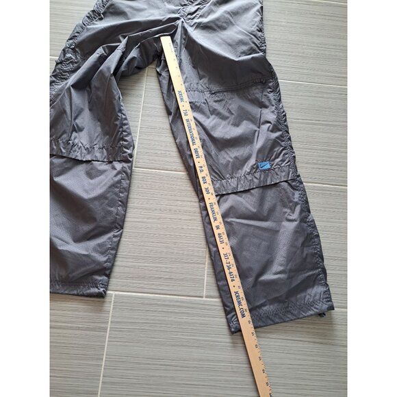 Nike Y2K 2000s Hex Nylon Paneled Half Zip Pullover 2 Pc Track Suit Gray M Men's - Picture 10 of 14